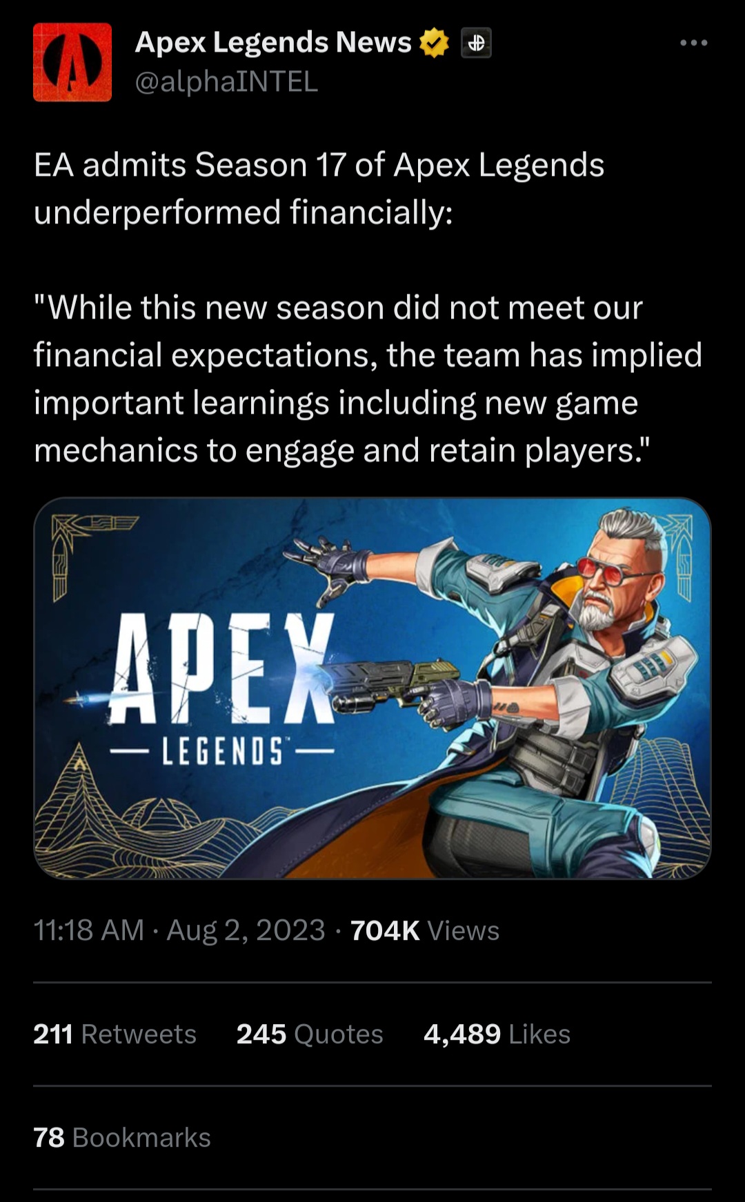 EA confirms Apex is dying | EA Forums - 5714302