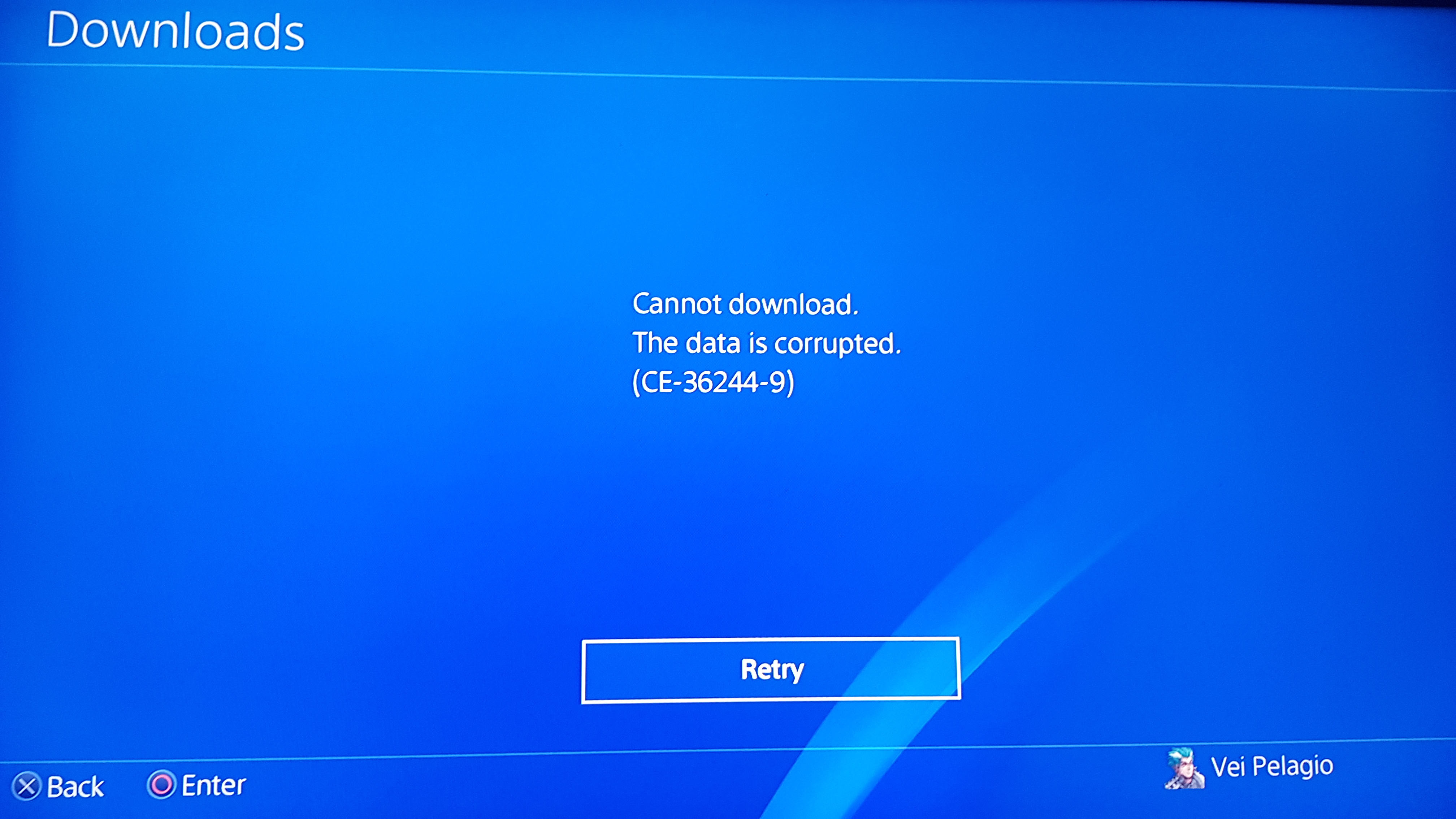 Apex Legend PS4 Error CE-36244-9 | EA Forums - 5361205