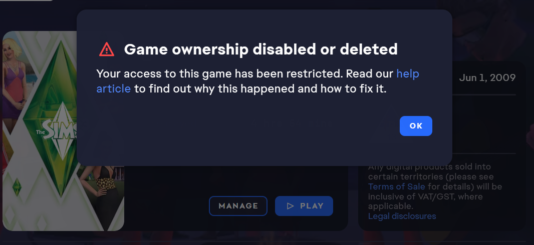 Can't play sims 3 | EA Forums - 5041030