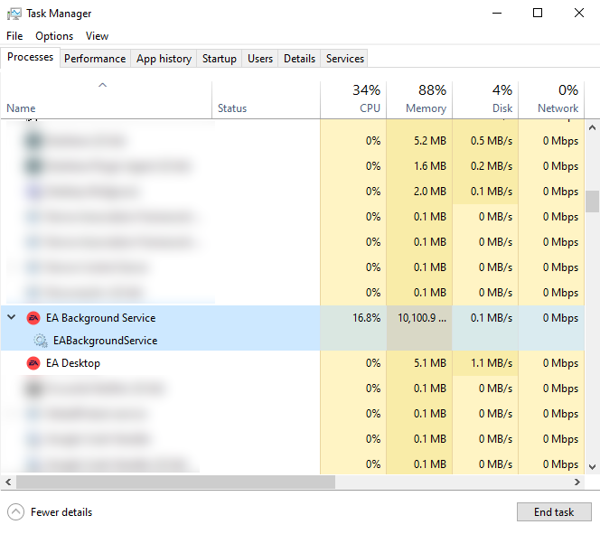 Extreme memory usage | EA Forums - 7525907