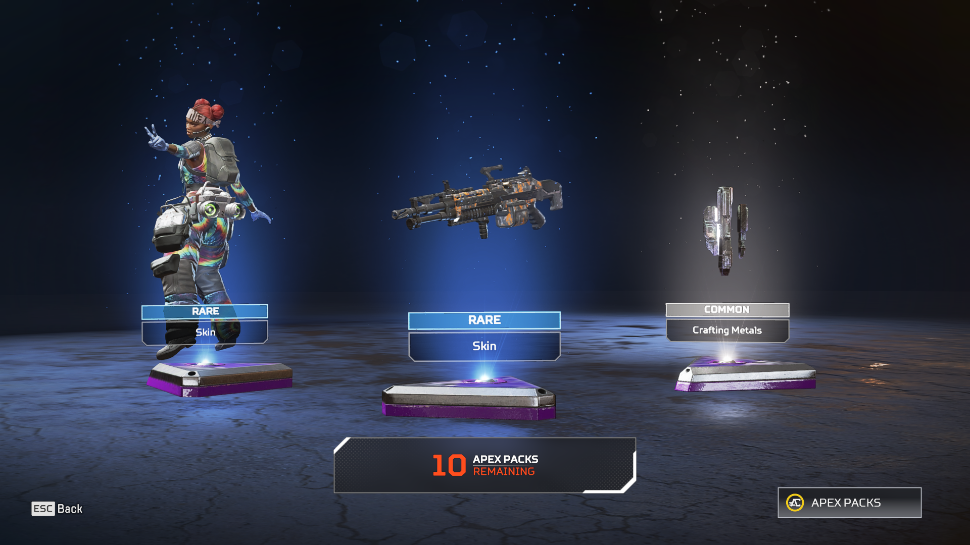 purple pack only white/blue items and heirloom question | EA Forums -  8557867