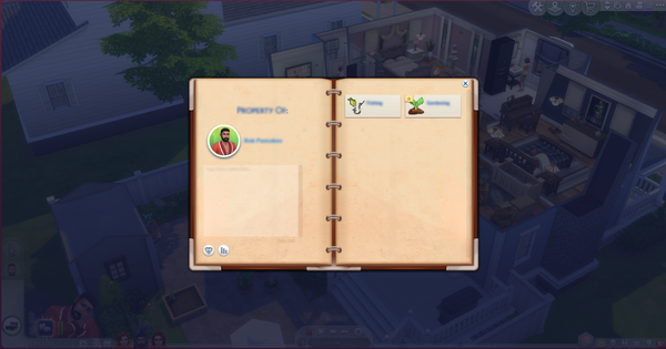 Notebook displaying the main page with Sim notes and categories
