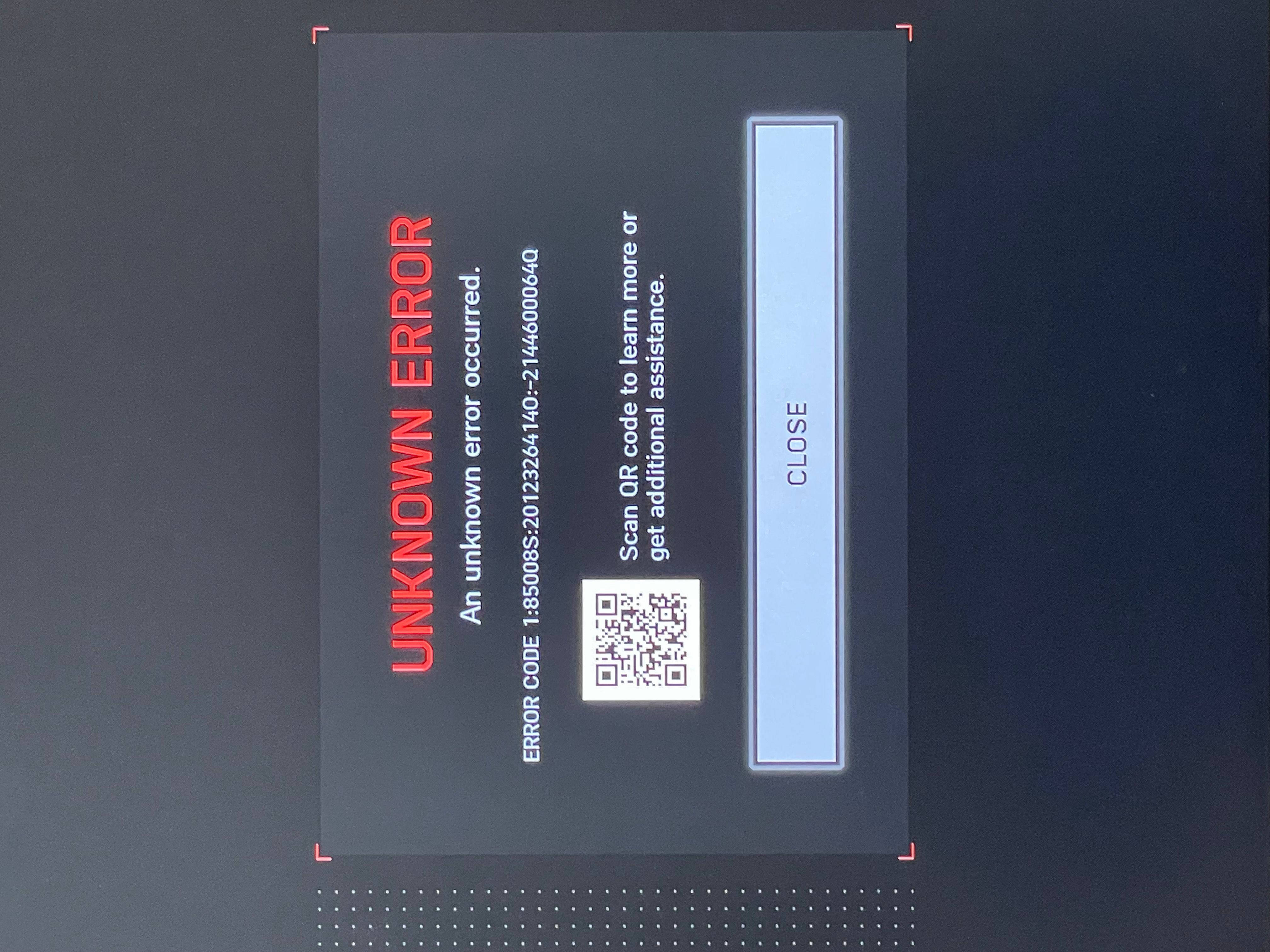 コイキングar　(エラー) ERROR CODE 1:85008S:20123264140:-2144600064Q | EA Forums
