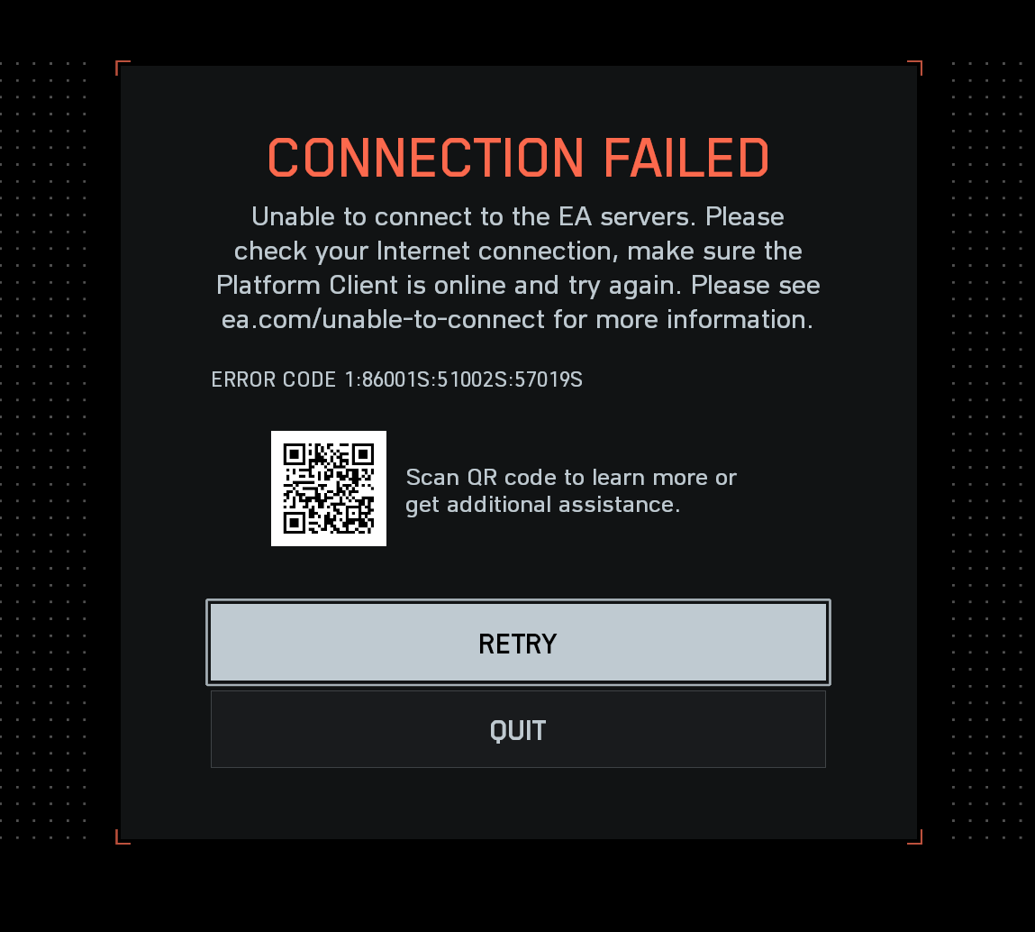 Connection Failed