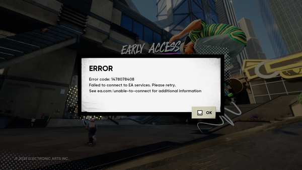 Errorcode: 1478078408 | EA Forums - 12825069